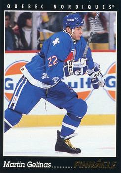 #366 Martin Gelinas - Quebec Nordiques - 1993-94 Pinnacle Hockey