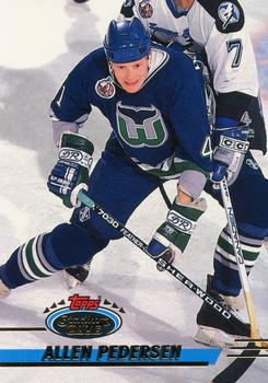 #366 Allen Pedersen - Hartford Whalers - 1993-94 Stadium Club Hockey