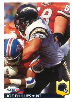 #366 Joe Phillips - San Diego Chargers - 1992 Fleer Football