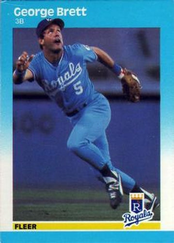 #366 George Brett - Kansas City Royals - 1987 Fleer Baseball