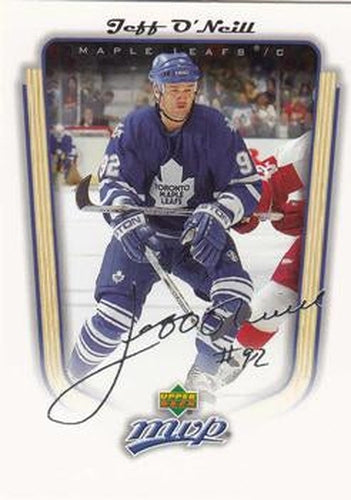 #366 Jeff O'Neill - Toronto Maple Leafs - 2005-06 Upper Deck MVP Hockey