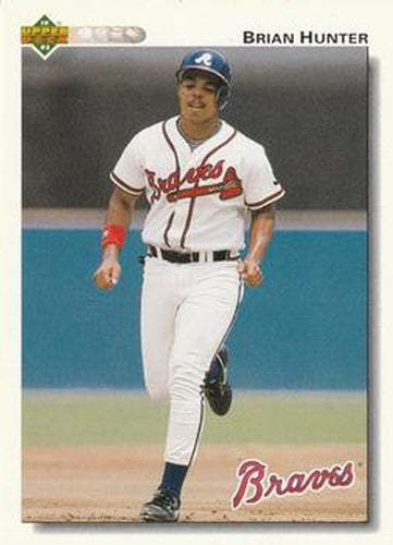 #366 Brian Hunter - Atlanta Braves - 1992 Upper Deck Baseball