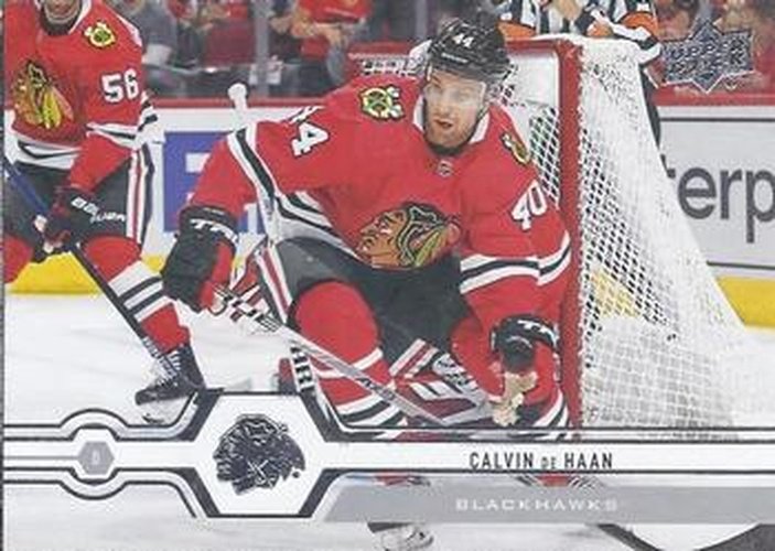 #366 Calvin de Haan - Chicago Blackhawks - 2019-20 Upper Deck Hockey
