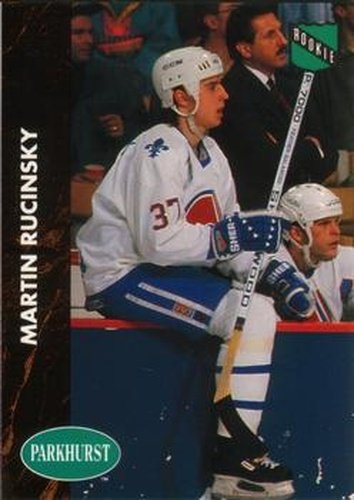 #366 Martin Rucinsky - Quebec Nordiques - 1991-92 Parkhurst Hockey