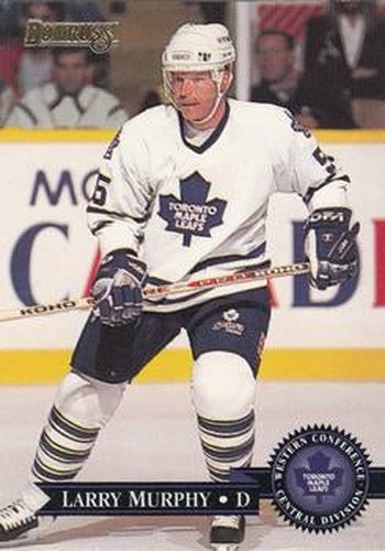 #366 Larry Murphy - Toronto Maple Leafs - 1995-96 Donruss Hockey