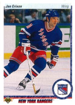 #366 Jan Erixon - New York Rangers - 1990-91 Upper Deck Hockey