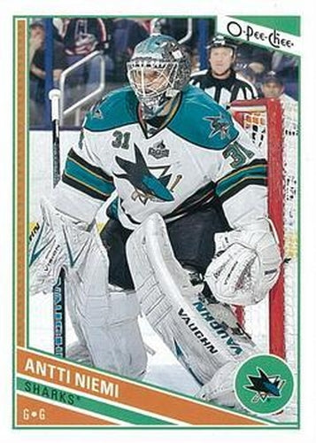 #366 Antti Niemi - San Jose Sharks - 2013-14 O-Pee-Chee Hockey