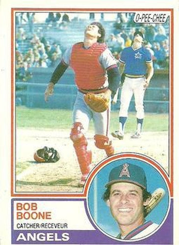 #366 Bob Boone - California Angels - 1983 O-Pee-Chee Baseball