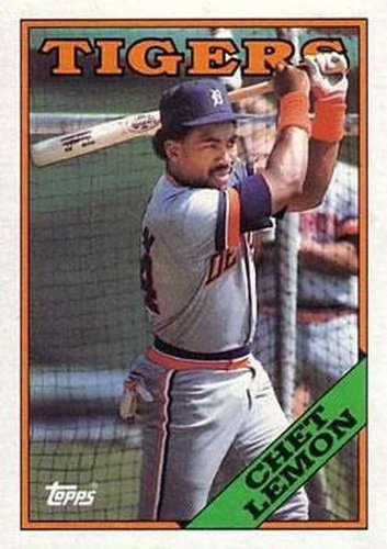 #366 Chet Lemon - Detroit Tigers - 1988 Topps Baseball