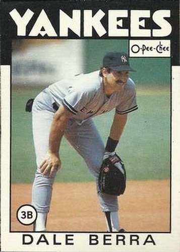 #366 Dale Berra - New York Yankees - 1986 O-Pee-Chee Baseball