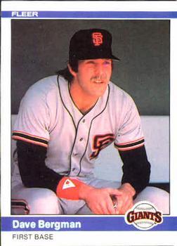 #366 Dave Bergman - San Francisco Giants - 1984 Fleer Baseball