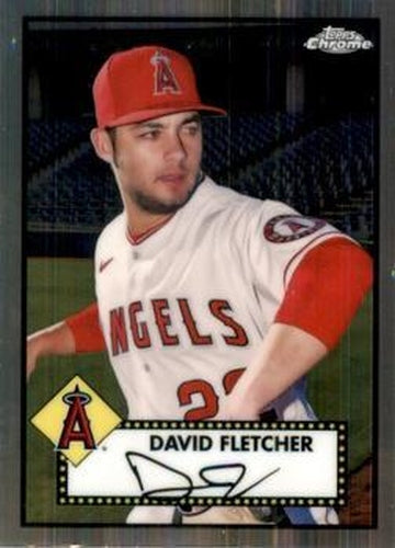 #366 David Fletcher - Los Angeles Angels - 2021 Topps Chrome Platinum Anniversary Baseball