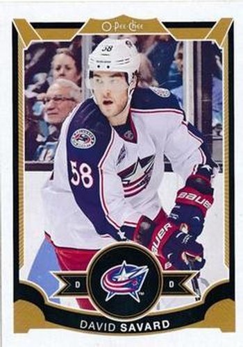 #366 David Savard - Columbus Blue Jackets - 2015-16 O-Pee-Chee Hockey