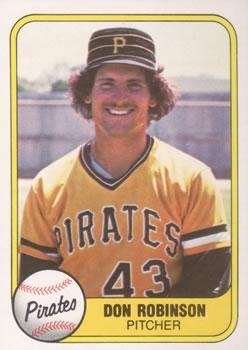 #366 Don Robinson - Pittsburgh Pirates - 1981 Fleer Baseball
