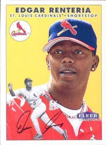 #366 Edgar Renteria - St. Louis Cardinals - 2000 Fleer Tradition Baseball