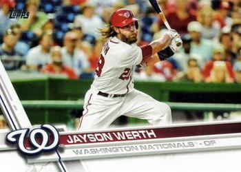 #366 Jayson Werth - Washington Nationals - 2017 Topps Baseball