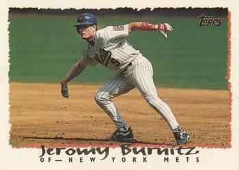 #366 Jeromy Burnitz - New York Mets - 1995 Topps Baseball