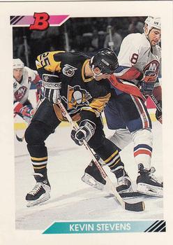 #366 Kevin Stevens - Pittsburgh Penguins - 1992-93 Bowman Hockey