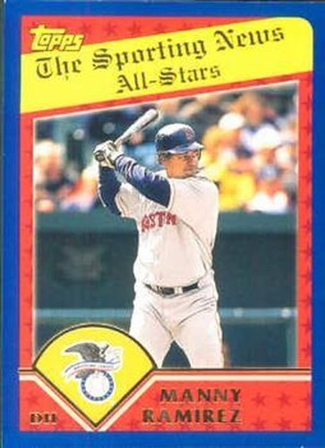 #366 Manny Ramirez - Boston Red Sox - 2003 Topps Baseball