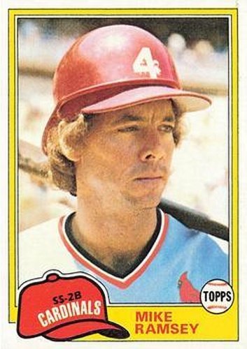#366 Mike Ramsey - St. Louis Cardinals - 1981 Topps Baseball