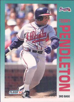 #366 Terry Pendleton - Atlanta Braves - 1992 Fleer Baseball