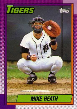 #366 Mike Heath - Detroit Tigers - 1990 Topps Baseball