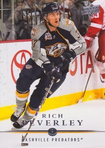 #366 Rich Peverley - Nashville Predators - 2008-09 Upper Deck Hockey
