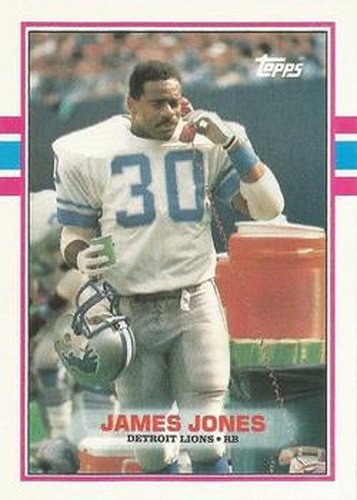 #366 James Jones - Detroit Lions - 1989 Topps Football