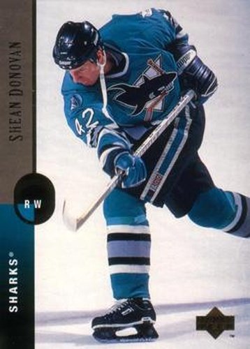 #366 Shean Donovan - San Jose Sharks - 1994-95 Upper Deck Hockey