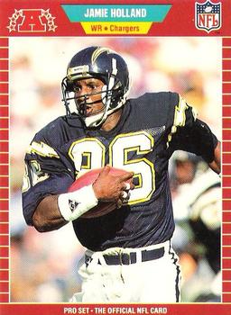 #366 Jamie Holland - San Diego Chargers - 1989 Pro Set Football