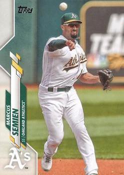 #366 Marcus Semien - Oakland Athletics - 2020 Topps Baseball