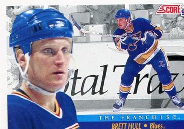 #367 Brett Hull - St. Louis Blues - 1991-92 Score Canadian Hockey