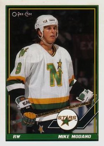 #367 Mike Modano - Minnesota North Stars - 1991-92 O-Pee-Chee Hockey