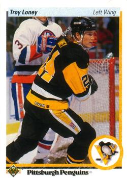 #367 Troy Loney - Pittsburgh Penguins - 1990-91 Upper Deck Hockey