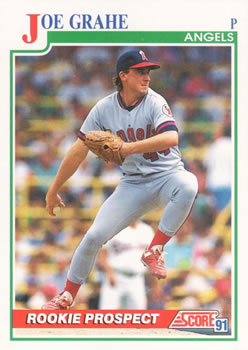 #367 Joe Grahe - California Angels - 1991 Score Baseball