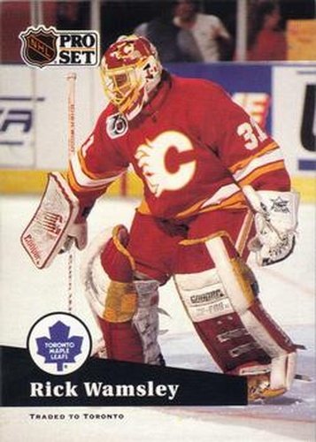 #367 Rick Wamsley - 1991-92 Pro Set Hockey