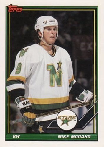 #367 Mike Modano - Minnesota North Stars - 1991-92 Topps Hockey
