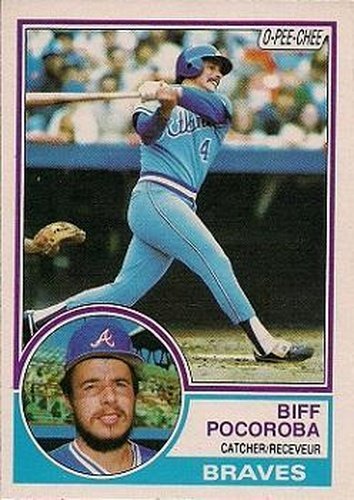 #367 Biff Pocoroba - Atlanta Braves - 1983 O-Pee-Chee Baseball