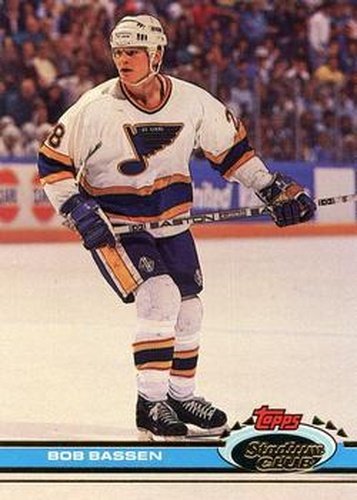 #367 Bob Bassen - St. Louis Blues - 1991-92 Stadium Club Hockey