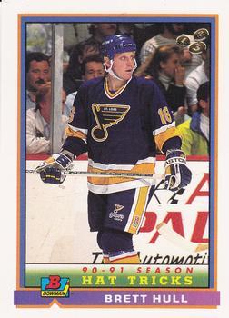 #367 Brett Hull - St. Louis Blues - 1991-92 Bowman Hockey