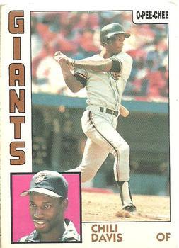 #367 Chili Davis - San Francisco Giants - 1984 O-Pee-Chee Baseball