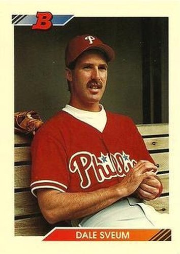 #367 Dale Sveum - Philadelphia Phillies - 1992 Bowman Baseball