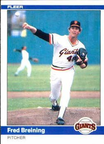 #367 Fred Breining - San Francisco Giants - 1984 Fleer Baseball
