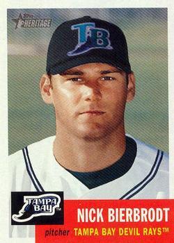 #367 Nick Bierbrodt - Tampa Bay Devil Rays - 2002 Topps Heritage Baseball