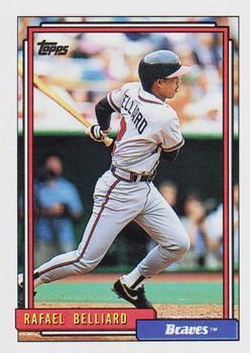 #367 Rafael Belliard - Atlanta Braves - 1992 Topps Baseball