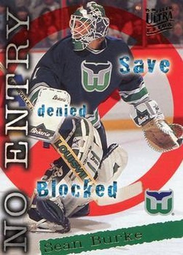#367 Sean Burke - Hartford Whalers - 1995-96 Ultra Hockey