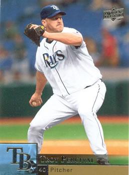 #367 Troy Percival - Tampa Bay Rays - 2009 Upper Deck Baseball