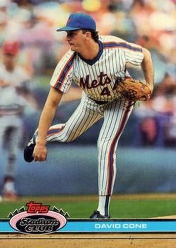 #367 David Cone - New York Mets - 1991 Stadium Club Baseball