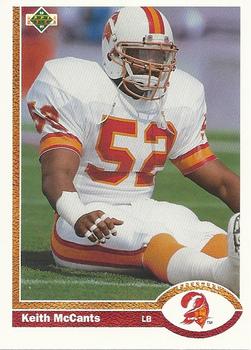 #367 Keith McCants - Tampa Bay Buccaneers - 1991 Upper Deck Football