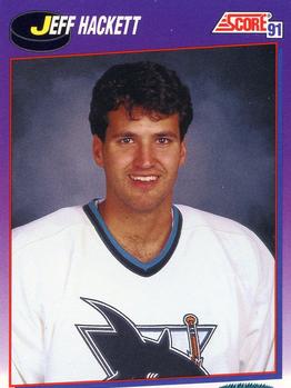 #367 Jeff Hackett - San Jose Sharks - 1991-92 Score American Hockey